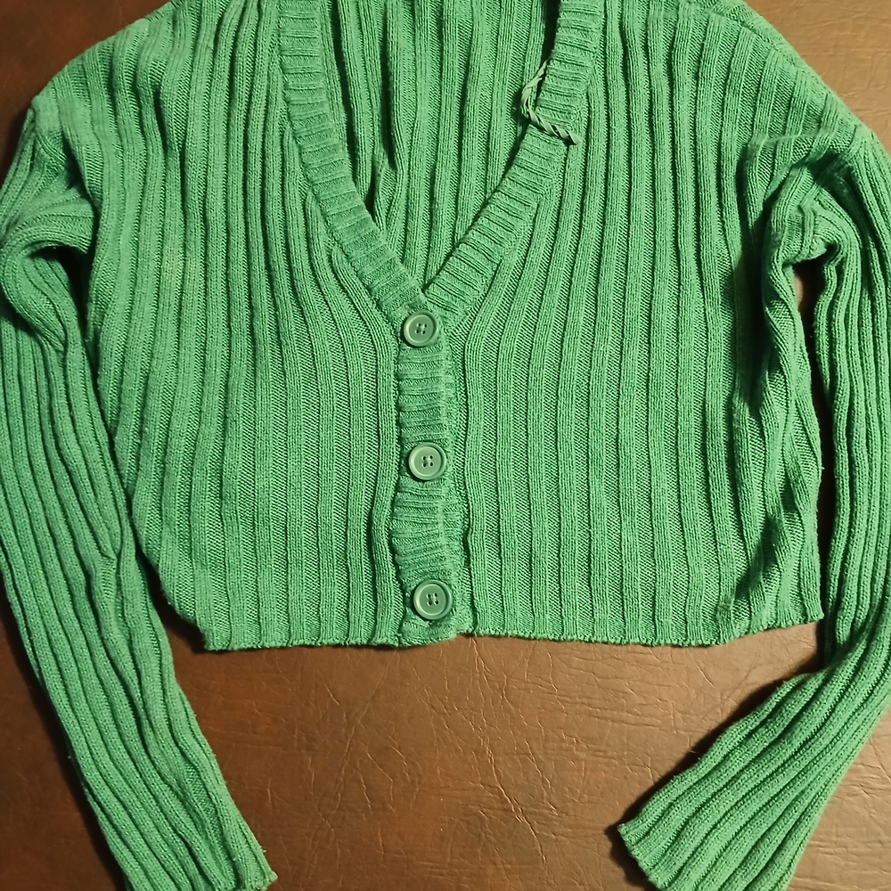 Emerald Button-Up Women's Cardigan American Eagle